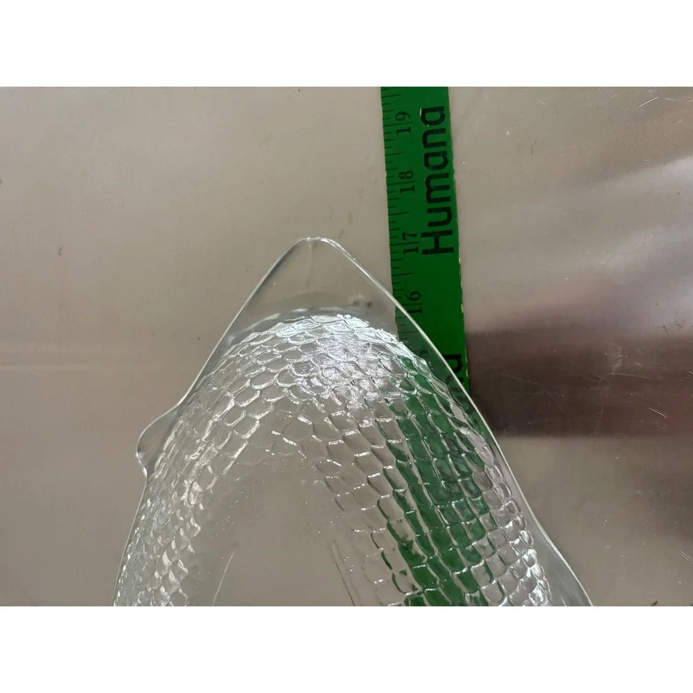 Vintage‎ Glasbake Clear Glass Fish Serving Platter J-241 Large 17 inch USA Made